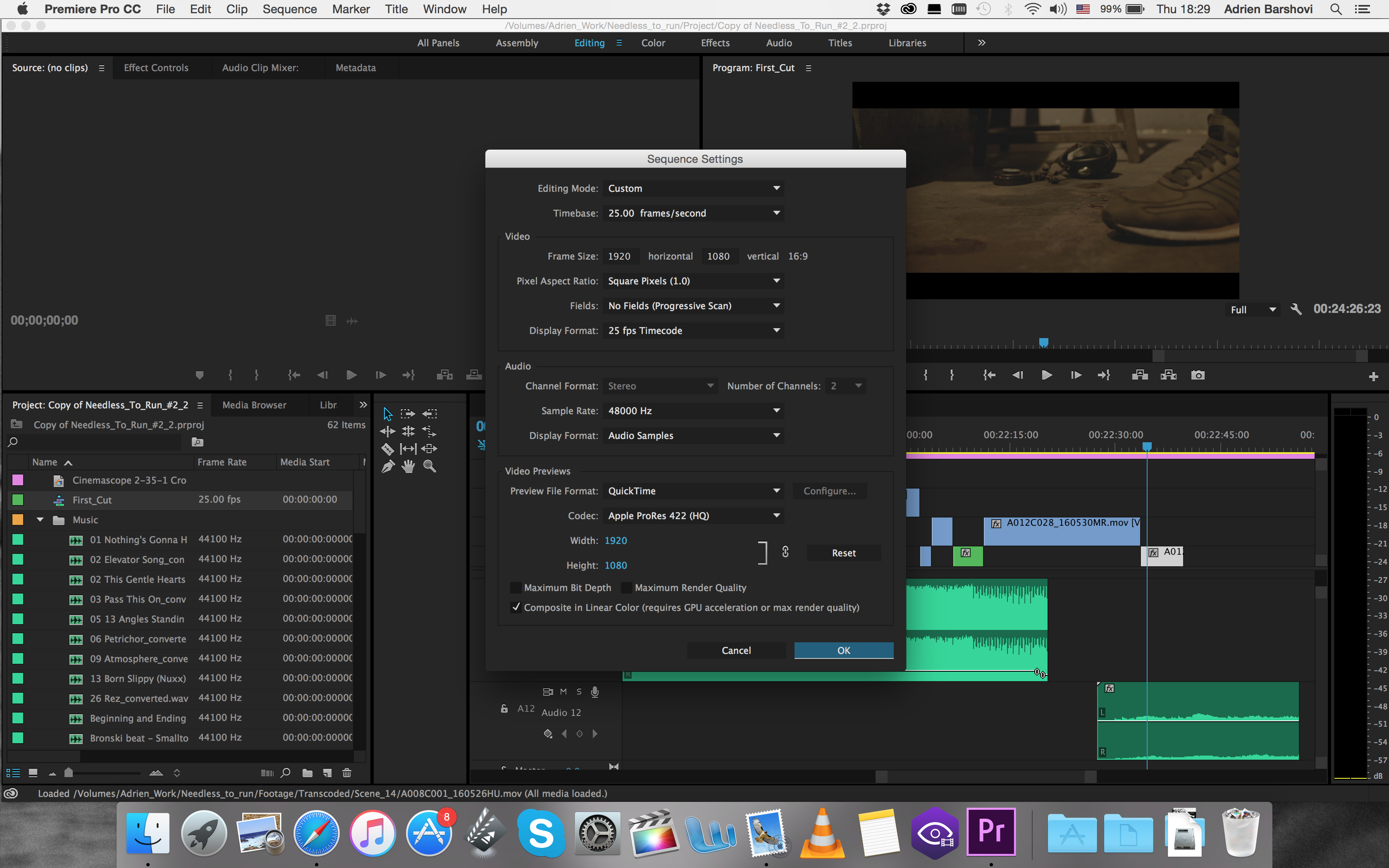 Перенос футажей из adobe в final cut